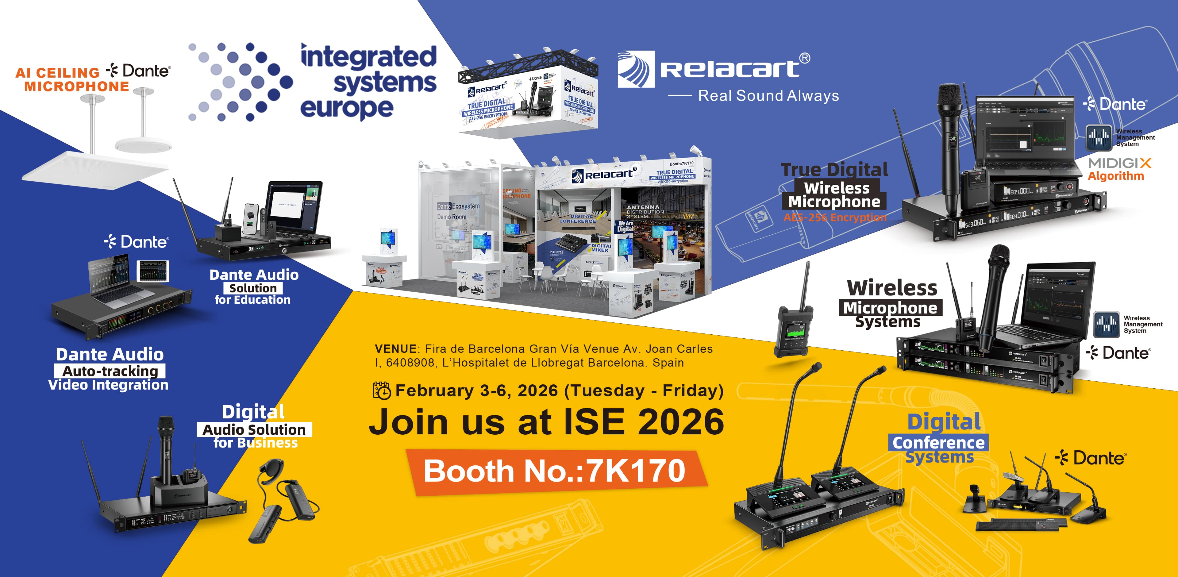 True Diversity Digital Wireless Microphones: See Our Full Range at ISE 2026 Barcelona