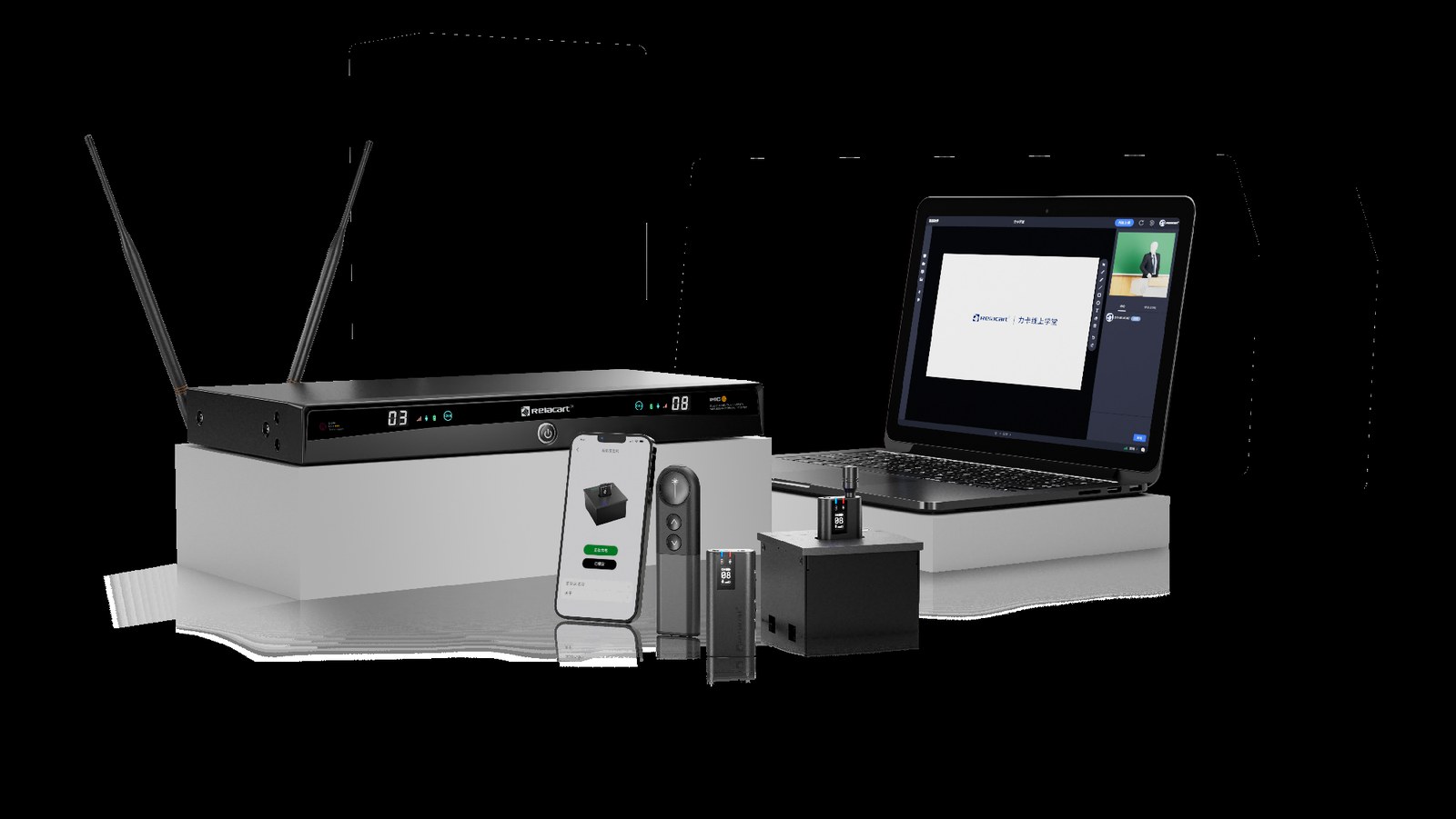 Relacart IMIC-6 receiver on the classroom podium