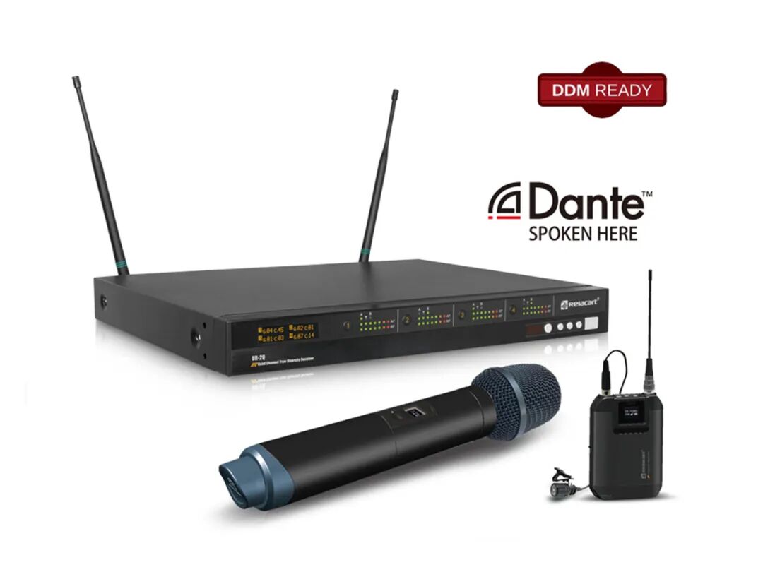UR-2Q four-channel true diversity wireless microphone system
