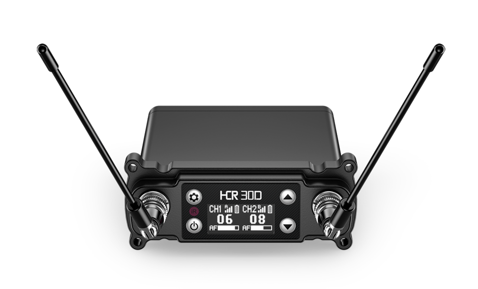 Dual-channel ENG wireless microphone receiver