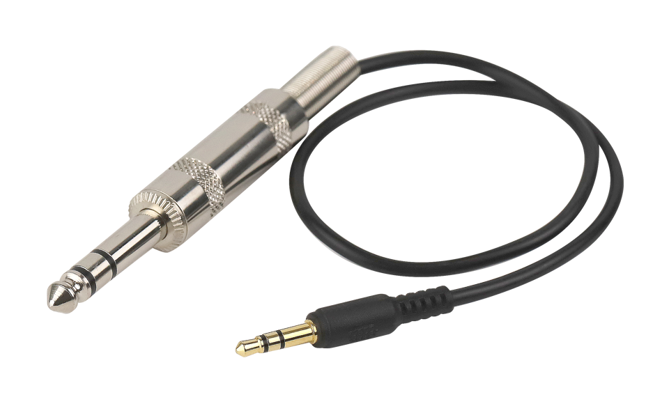 TRS-6.35 mm stereo phone jack Conversion Cable