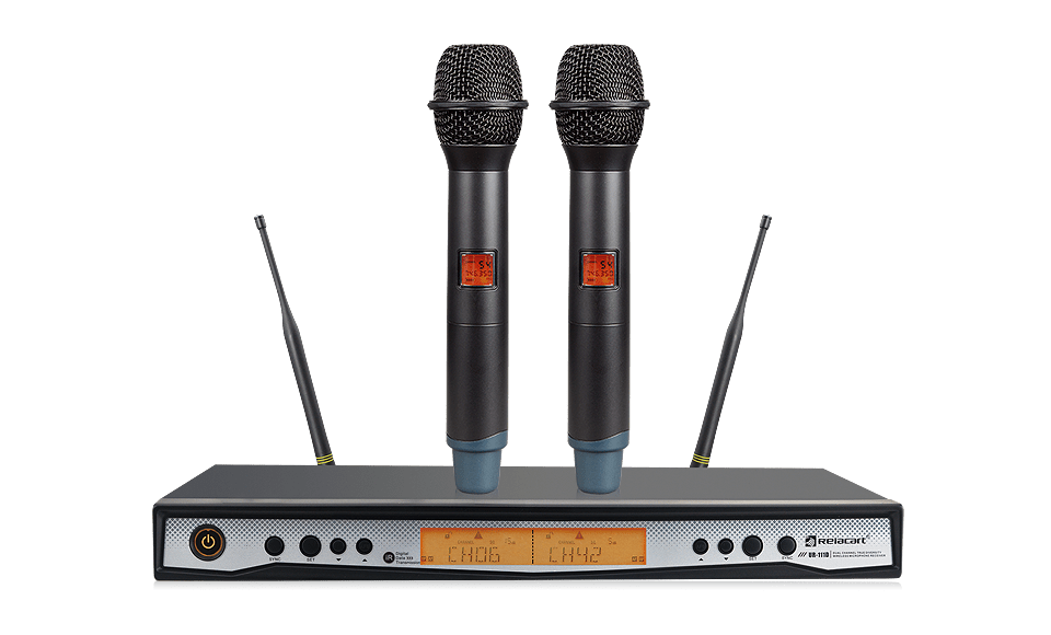 Dual-channel diversity wireless microphone system