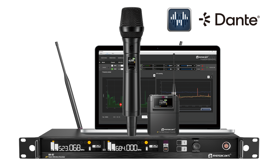 Dual-Channel True Diversity Digital Wireless Microphone System