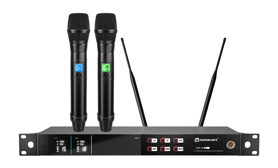 Dual-Channel True Diversity Digital Wireless Microphone System