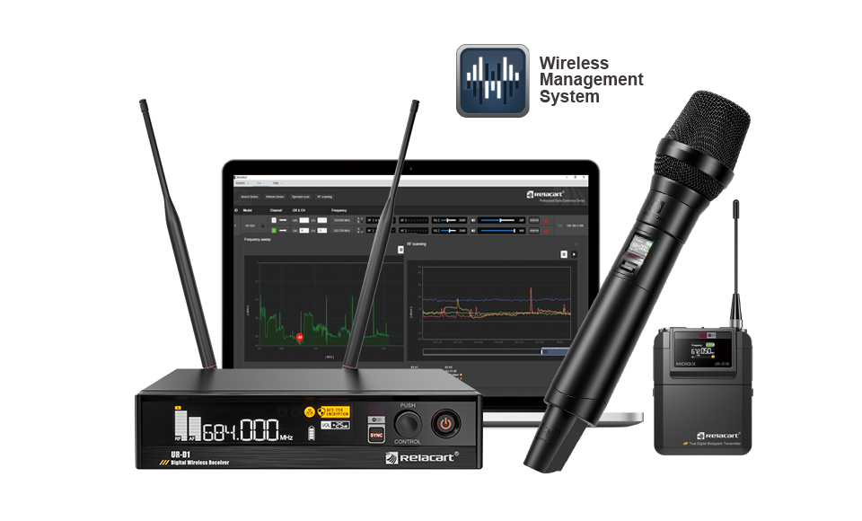 UHF Single-Channel Diversity Digital Wireless Microphone System