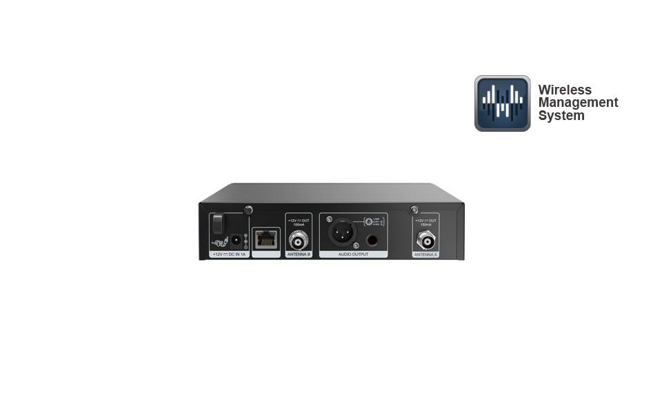 UHF Single-Channel Diversity Digital Wireless Microphone System