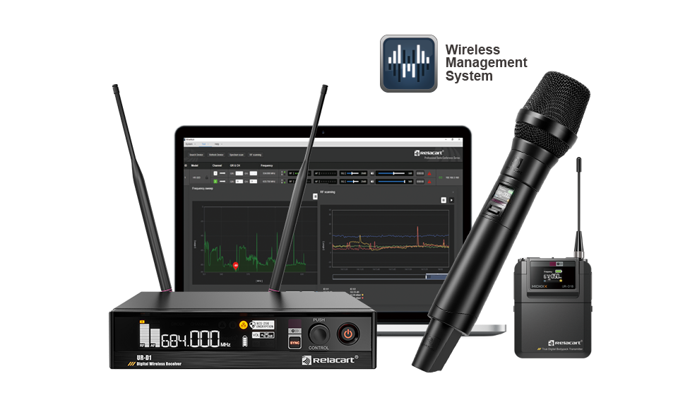 UHF Single-Channel Diversity Digital Wireless Microphone System