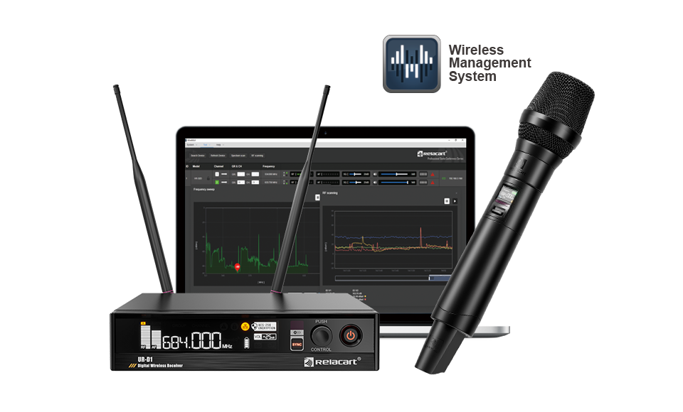 UHF Single-Channel Diversity Digital Wireless Microphone System