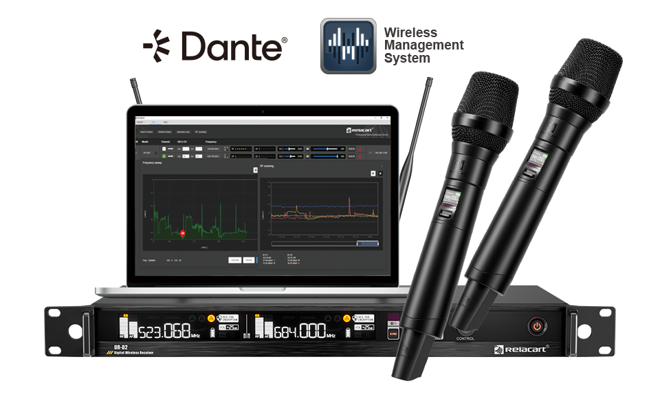 UHF Dual-Channel Diversity Digital Wireless Microphone System