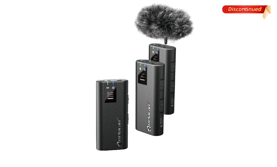 2.4GHz Dual-channel Camera Mount Wireless Microphone System