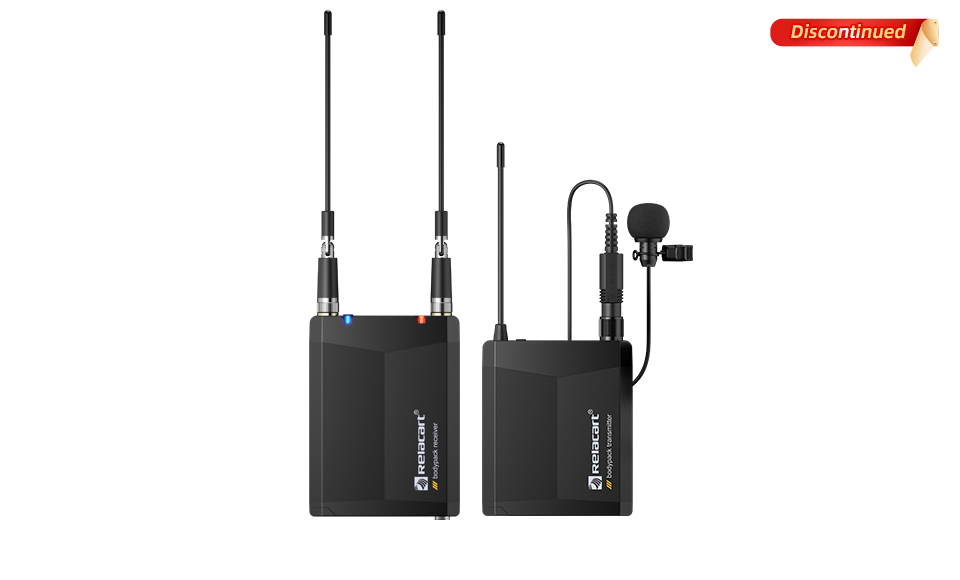 UHF Single Channel Camera Mount Wireless Microphone System