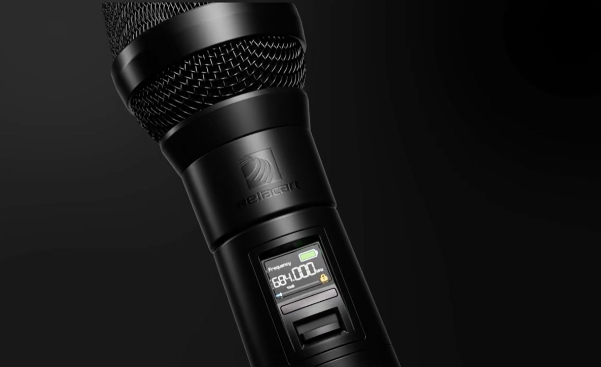 Relacart Digital Wireless Mic: Auto-Pairing, Noise-Canceling & 80m Range