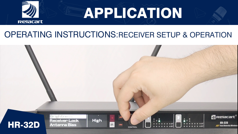 HR-32D Operating Instructions Receiver Setup & Operation