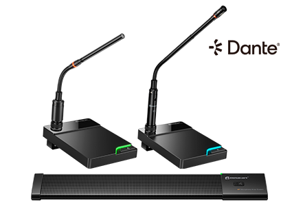 Dante & Analog Conference Microphones