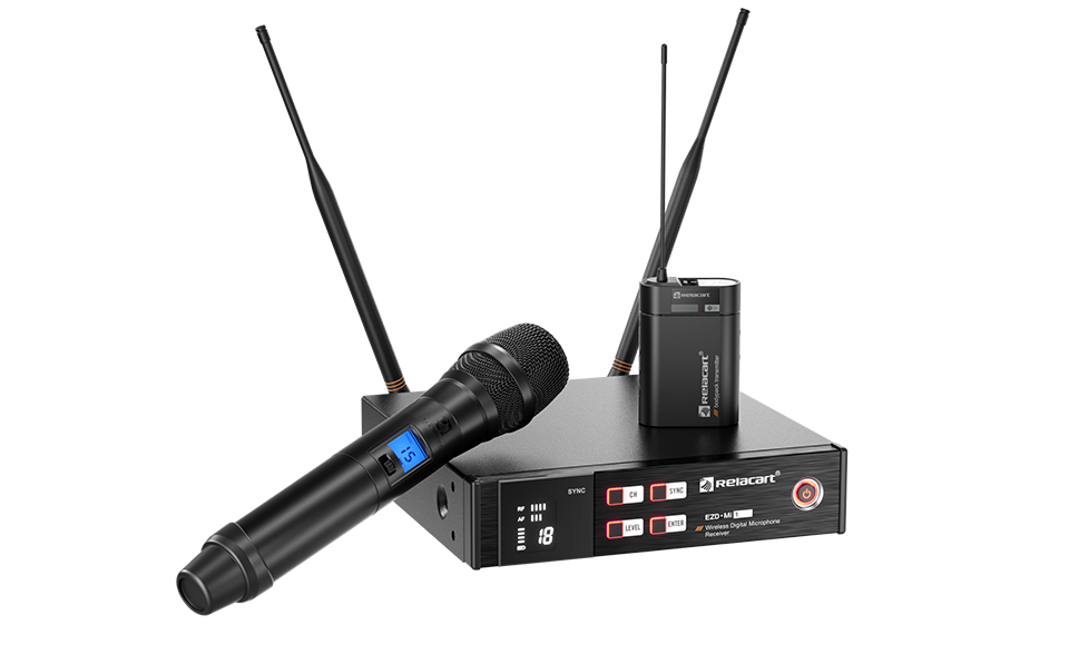 UHF Single-Channel True Diversity Digital Wireless Microphone System