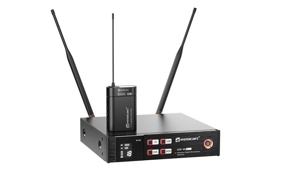 UHF Single-Channel True Diversity Digital Wireless Microphone System