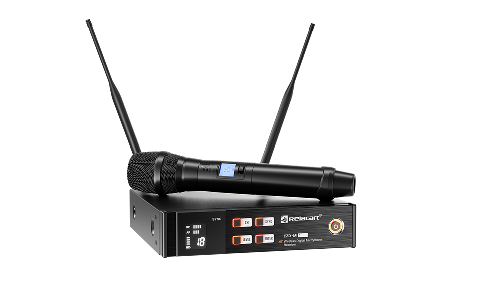 UHF Single-Channel True Diversity Digital Wireless Microphone System