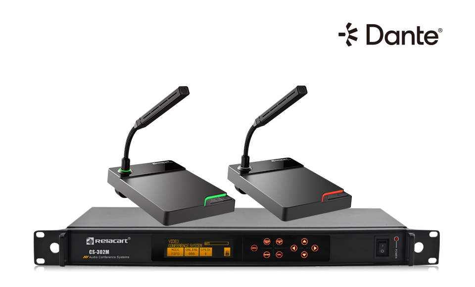 Conferencing Discussion System with Dante Network Interface
